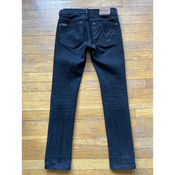 MAX AZRIA ‘The Artist’ Black Tapered Low-Rise Jeans sz 26 - Picture 11 of 16